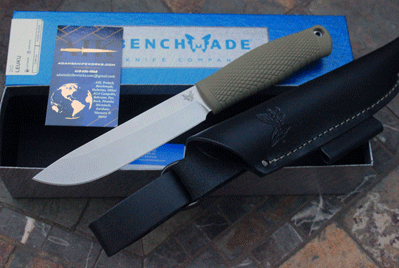 Benchmade Fixed Blade LEUKU Model 202 w/CPM-3V & Leather