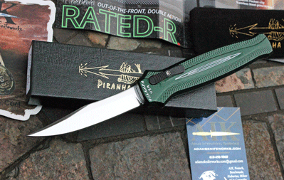 Piranha RATED R Special Green Front Opener w/Mirror Blade