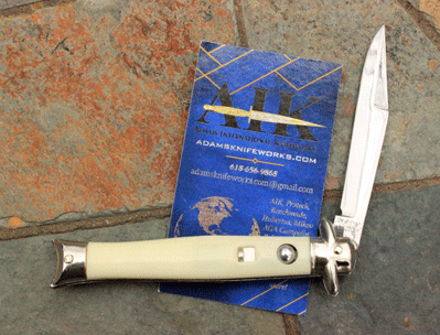Colonial Shur-Snap Vintage American Fishtail Bowtie Switchblade