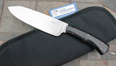 Handmade Chef's Kitchen Knife by Craig Schneider w/ Micarta