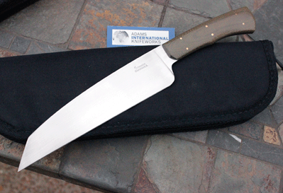 Custom Chef's Kitchen Knife Hand Made by Craig Schneider