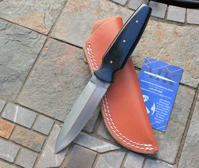 Craig Schneider Handmade STINGER Boot Dagger w/Black Micarta