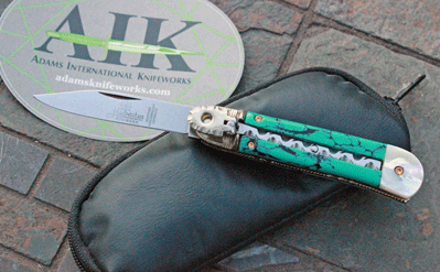 Custom Hubertus/AIK Mini Lever w/ Turquoise & Pearl
