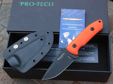 Protech SBR Fixed Blade Rockeye Model LG511-Orange
