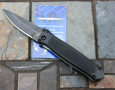 Linder Black Tactical Double Action Manual or Auto Liner Lock