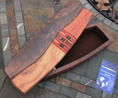 Custom Handcrafted Wood Keepsake/Storage Box by Larry Anderson