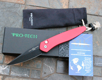 Protech Fight N' Rooster Special Red NEWPORT Auto Only 100 Made