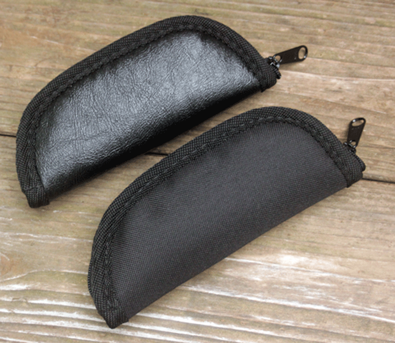 Quality Custom Zippered Knife Pouch in Ballistic Cloth or Vinyl, Adams
