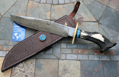 Sam Stoner Southwest Bowie with Crown Stag & Turquoise