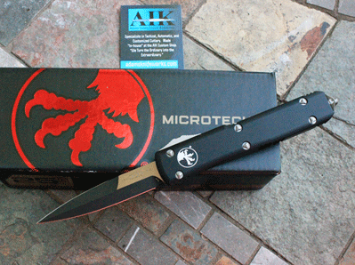 Microtech Model 120-1 Black Two Tone Bayonet Blade ULTRATECH OTF