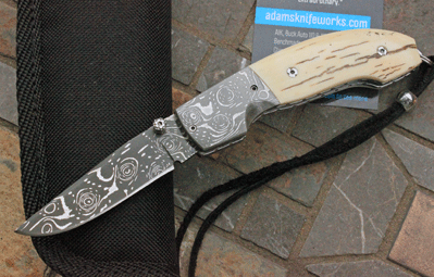 Mike Whiskers Allen D/A Assisted or Auto w/Ivory & Damascus