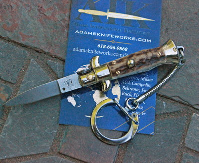 4" Open Mini Italian Classic w/ Genuine Stag