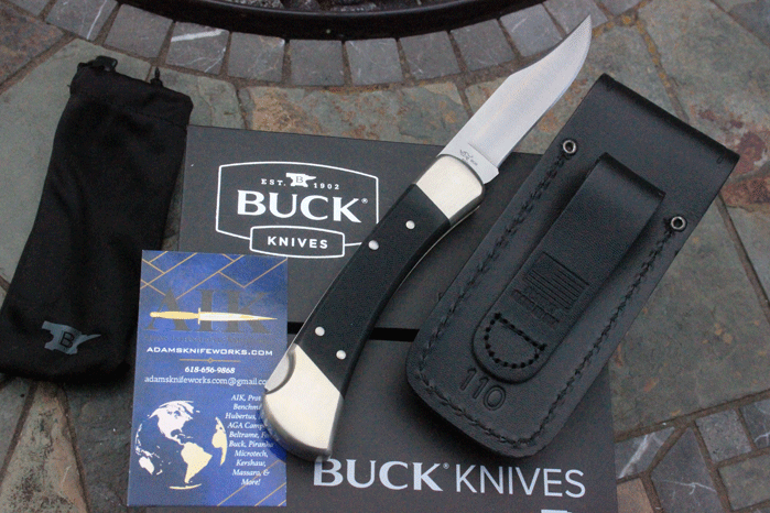 Engraved Buck 110 Auto Elite Automatic Buck Knife