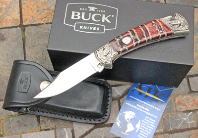 CUSTOM HAND ENGRAVED Buck/AIK 112 Ranger ELITE w/ Mammoth Molar