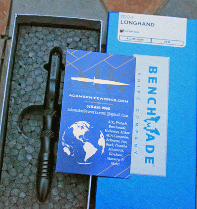 Benchmade Longhand 1120-1 Black Tactical Aluminum Pen