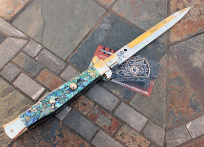 Renzo Pascotto 12" Super Duty WASP 5mm PICK w/Abalone Shell