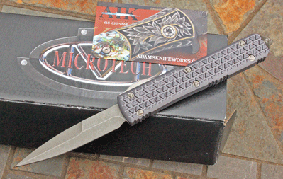 Microtech Special Grey Tri-Grip Apocalyptic Bayonet ULTRATECH