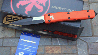 Special Orange Microtech Bayonet Blade Grind ULTRATECH 120-1 OR