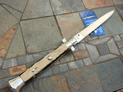 80's era Italian 15" Classic w/Brown Perlex & Bayonet Blade