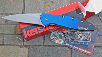 Special Blue Kershaw MAGNACUT LEEK Liner Lock Model 1660GBLU
