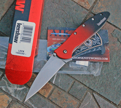 Special Red Kershaw MAGNACUT LEEK Liner Lock Model 1660GRD