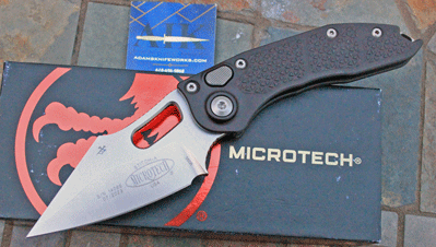 Microtech STITCH Side Opening Auto w/ Stonewash M390 Blade