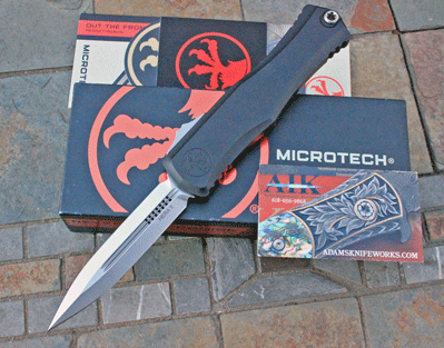 Microtech HERA II Stonewash D/E Front Opener 1702-10