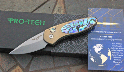 Protech Factory CUSTOM TITANIUM SPRINT w/ Abalone Shell & More!