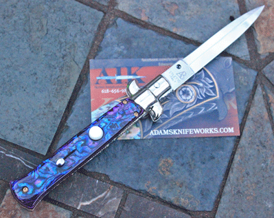 Custom AIK/AB Italian w/ Purple Paua, File Work & More!