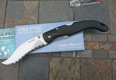 Cold Steel JAPAN Large Vaquero Lockback Folder w/ Serrations