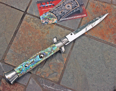 Frank B 9" Italian Classic w/Mosaic Abalone & Bayo Blade