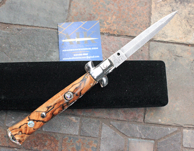 Custom DAMASCUS AB/AIK Italian w/Ash Wood, File Work & More!