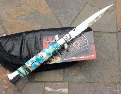 CUSTOM 9" AIK/FRANK B Switchblade w/ Crosscut Mammoth & More!