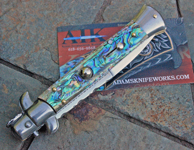 Custom AIK/Frank B 9" Italian w/Mosaic Abalone & File Work