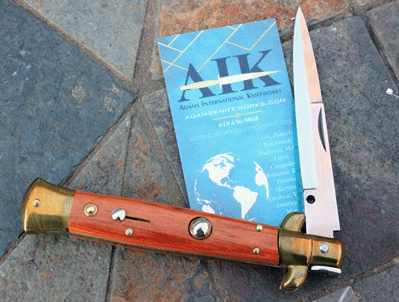 90's era 8 3/4" Italian Classic w/ Tulip Wood & Brass