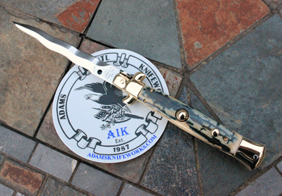 Custom Campolin/AIK 10" PICKLOCK w/ Mammoth Ivory & Kris Blade