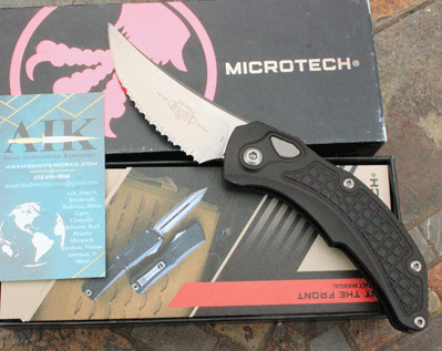 FULL SERRATED Microtech /Bastinelli 268A-12 Brachial AUTO