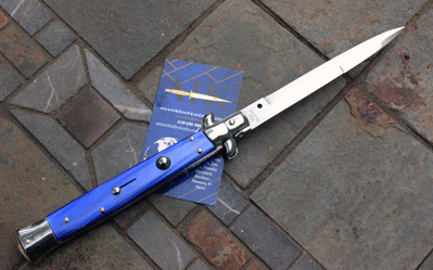 11" Italian Classic w/Blue Perlex & Bayo Blade