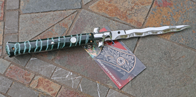 11" AIK Custom Italian KRIS Blade w/ Mammoth Molar & File Work