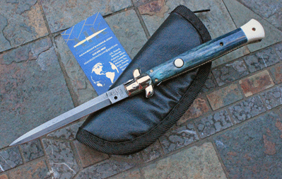 CUSTOM 11\" AB/AIK Italian Classic w/Fossil Giraffe & Damascus