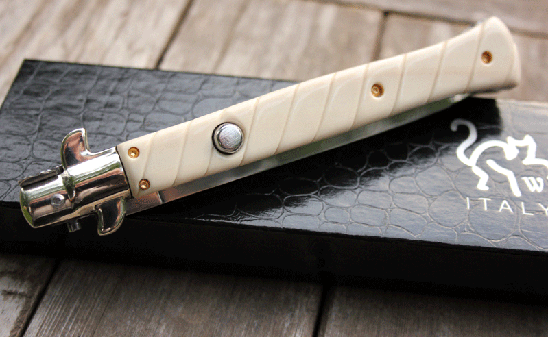 AIK CUSTOM Italian Classic FlatGuard w/ Fluted Ivory & File Work