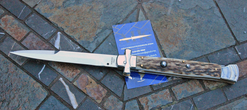 11" Heavy Duty Italian Made Maltese Cross w/ Stag & Bayonet