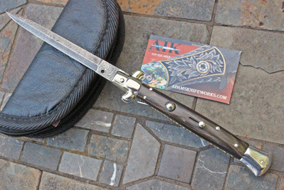 CUSTOM 11" AB/AIK DAMASCUS Italian w/Buffalo Horn & File Work