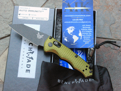 Benchmade Woodland Green AUTO IMMUNITY 2900BK-2 Axis Auto w/M4