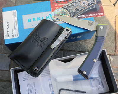 Benchmade SUCCESSOR Model 315 Slip Joint Folder w/Clip Sheath