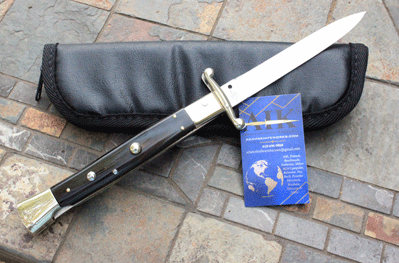 13"  Campolin Italian Swing Guard w/ Dark Buffalo Horn