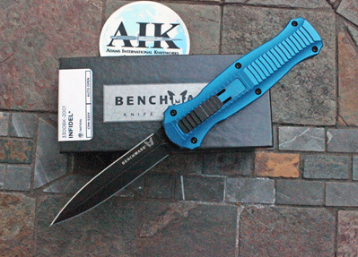Limited Benchmade 3300BK-2001 SPECIAL BLUE INFIDEL Front Opener