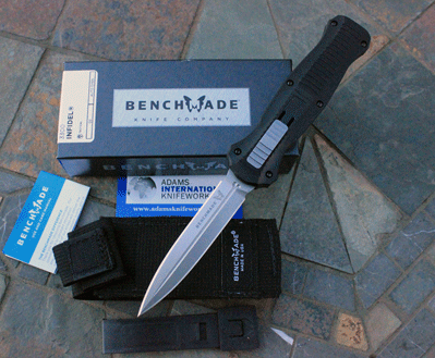 USED Benchmade INFIDEL 3300BK Front Opening Auto w/ D2