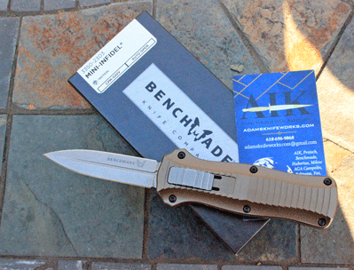 Special Flat Dark Earth Benchmade Mini Infidel 3350-2303 F/O