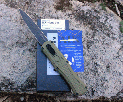 Benchmade OD Green CLAYMORE Front Opener 3370GY-1 w/ D2